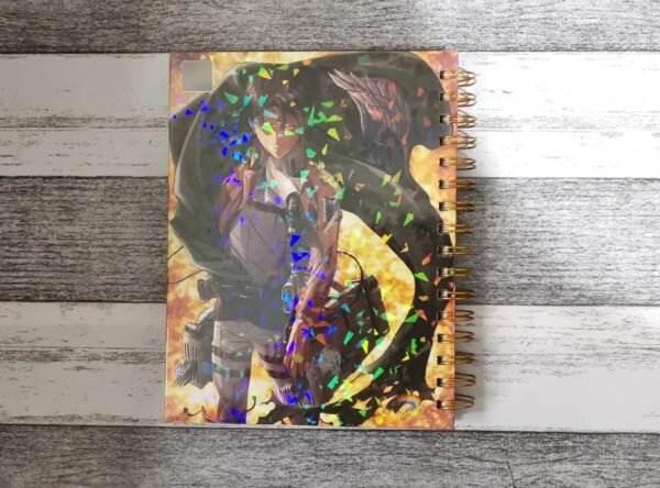 D_NQ_NP_2X_827679-MLA51546853402_092022-F Levi Ackerman Cuaderno Holográfico Shingeki No Kyojin Anime