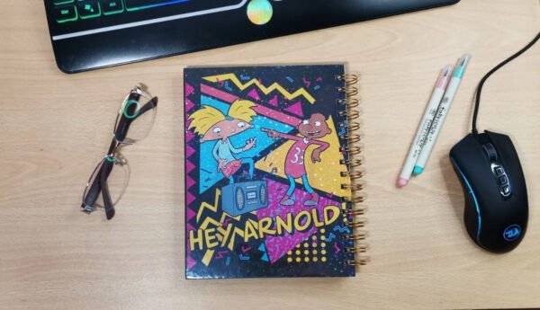 Hey Arnold Cuaderno Holográfico Con Diseño Anime Nickelodeon