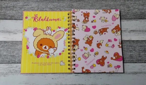 Rilakkuma Cuaderno Holográfico Con Esquelas Osito Kawaii
