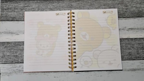 Rilakkuma Cuaderno Holográfico Con Esquelas Osito Kawaii