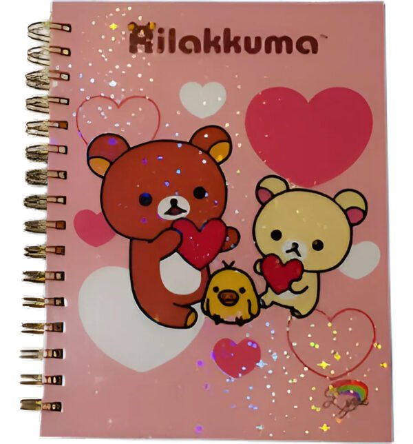 Rilakkuma Cuaderno Holográfico Con Esquelas Osito Kawaii