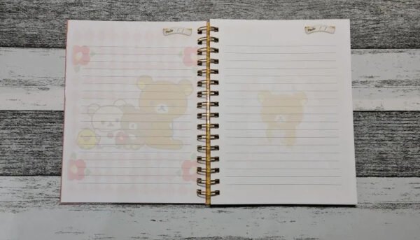 Rilakkuma Cuaderno Holográfico Con Esquelas Osito Kawaii