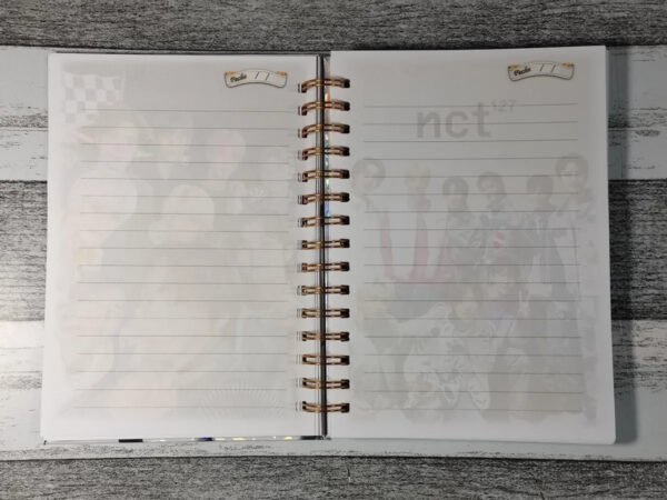 Nct 127 Cuaderno Holográfico Con Esquelas / K-pop