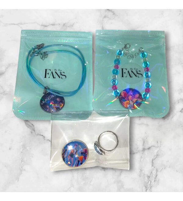 Las Guerreras K-pop Set Pulsera Collar Anillo Bisuteria