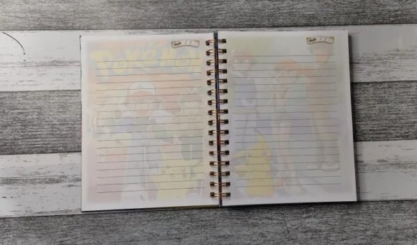 D_NQ_NP_2X_868511-MLC51436671048_092022-F Pokemon Cuaderno Holográfico Anime Kawaii Con Esquelas