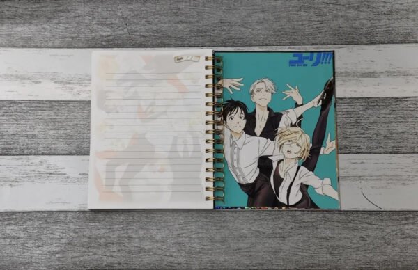Cuaderno Yuri On Ice Holográfico Con Esquelas Agenda Anime