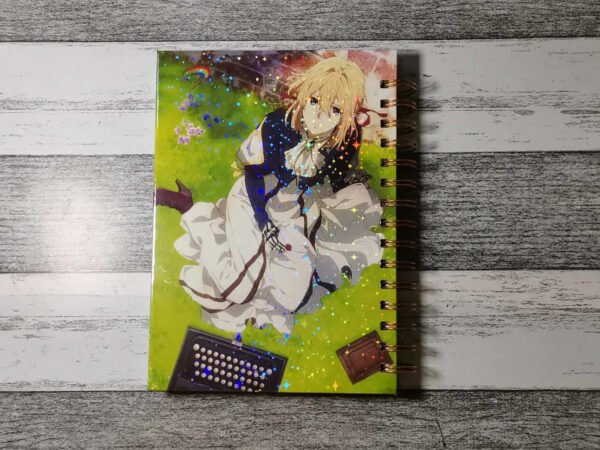 D_NQ_NP_2X_872083-MLC52584221993_112022-F Violet Evergarden Cuaderno Holográfico Con Esquelas Anime