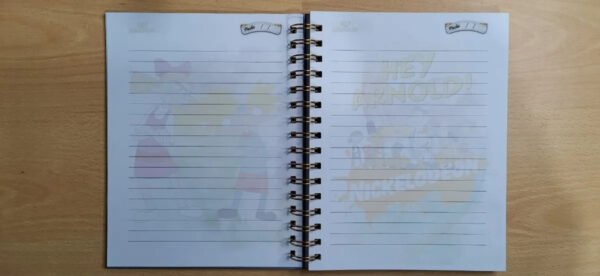 Hey Arnold Cuaderno Holográfico Con Diseño Anime Nickelodeon