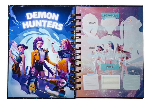 D_NQ_NP_2X_881525-MLC91446796477_092025-F Las Guerreras K-pop Pack Holografico Agenda - Llavero Y Mas