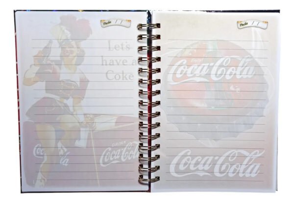 Coca Cola Pack Holografico Cuaderno Stickers