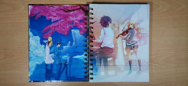 D_NQ_NP_2X_882304-MLC49856898422_052022-F Your Lie In April Cuaderno Holográfico Con Esquelas Shigatsu
