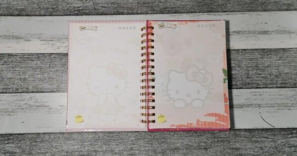 D_NQ_NP_2X_885158-MLC52528822200_112022-F Hello Kitty Diario De Vida Holográfico Con Esquelas Anime