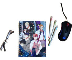 D_NQ_NP_2X_897792-MLC80740151315_112024-F Given Cuaderno Holográfico Con Esquelas Anime