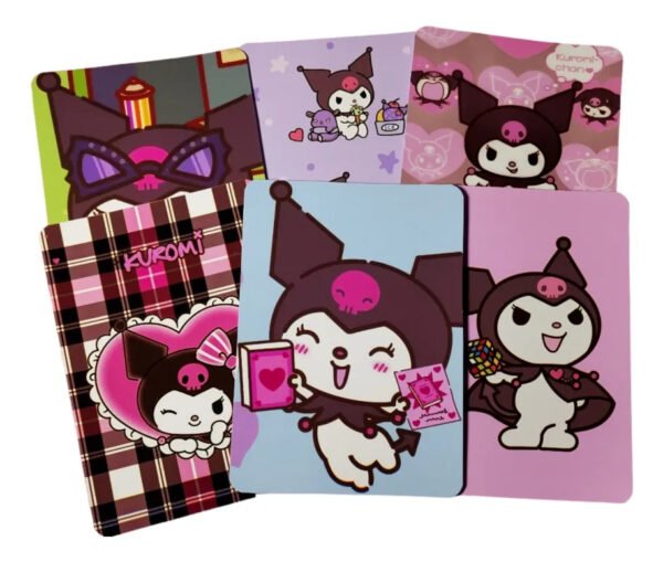 D_NQ_NP_2X_904858-MLC70726951515_072023-F Kuromi Pack Exclusivo Cuaderno Holografico Polaroid Y Mas