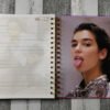 Dua Lipa Cuaderno Holográfico Con Esquelas Agenda Dualipa