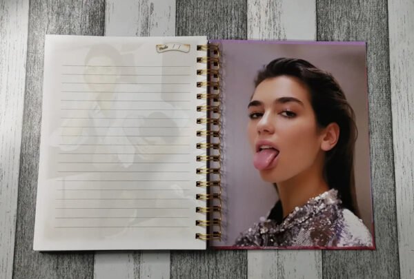 Dua Lipa Cuaderno Holográfico Con Esquelas Agenda Dualipa