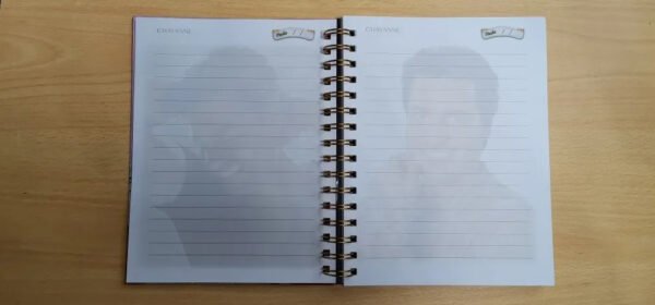 Chayanne Cuaderno Tapas Duras Holográficas Con Esquelas