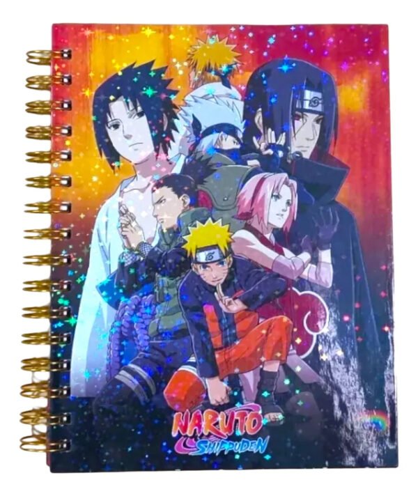 D_NQ_NP_2X_911504-MLC75937246563_042024-F Naruto Cuaderno Holografico Anime Manga