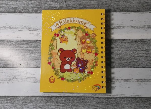 Rilakkuma Cuaderno Holográfico Con Esquelas Osito Kawaii