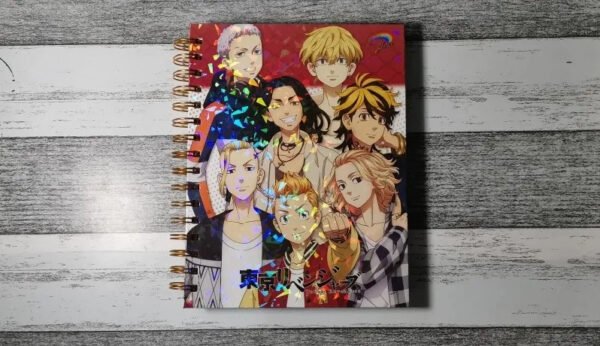 Tokyo Revengers Cuaderno Holográfico Con Diseño Anime Manga