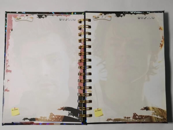 Harry Styles Agenda Holográfica Con Hojas Tipo Esquela