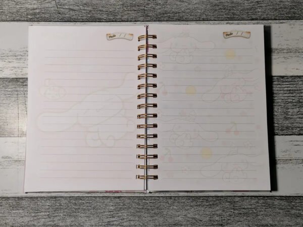 Cinnamoroll Cuaderno Holográfico Con Esquelas Anime Kawaii
