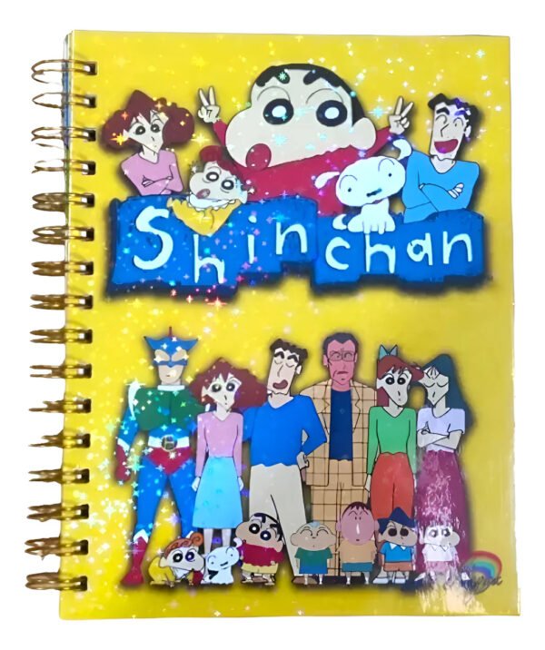 Crayon Shinchan Cuaderno Holográfico Con Esquelas Anime
