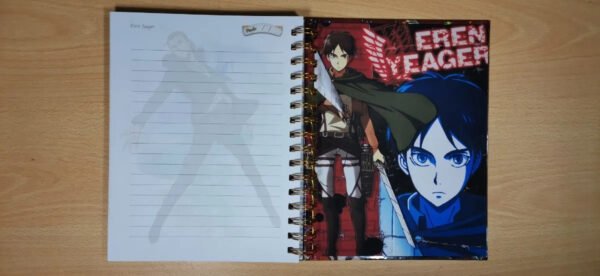 Eren Jaeger Cuaderno Holográfico Shingeki No Kyojin Anime