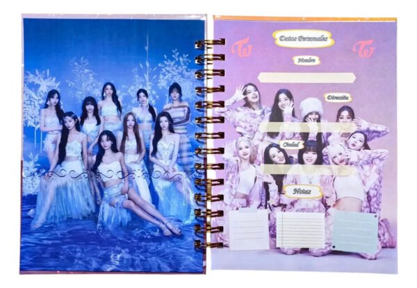 D_NQ_NP_2X_947595-MLC93228705993_092025-F Twice Agenda 2026/27 mas 9 Cards Holograficas + Poster