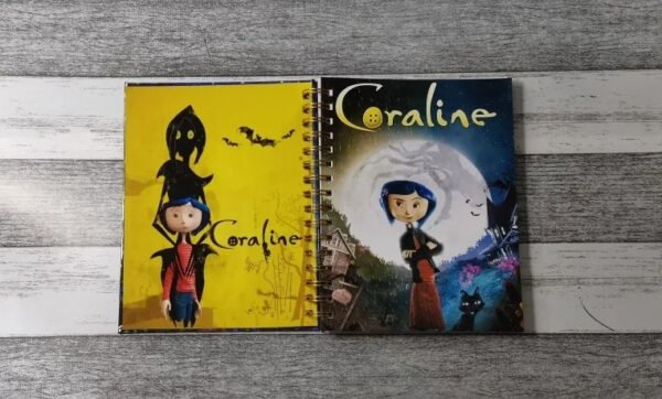 Coraline Cuaderno Holográfico Hojas Con Esquelas