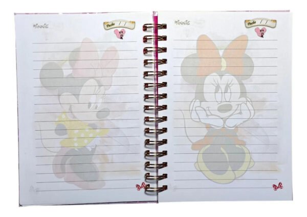 Minnie Mouse Cuaderno Holográfico Con Esquelas Y Bolsillo
