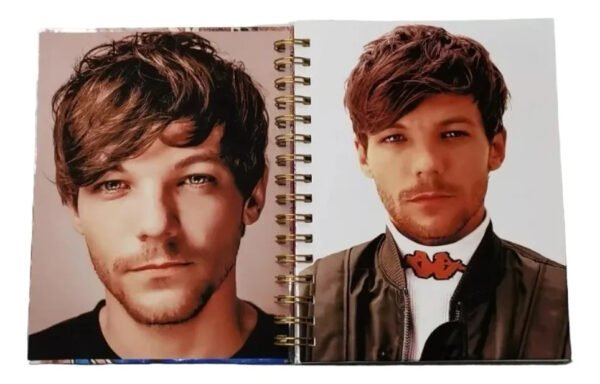 Louis Tomlinson Cuaderno Holográfico Con Esquelas