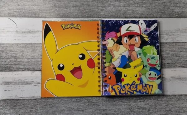 D_NQ_NP_2X_964826-MLC51436045961_092022-F Pokemon Cuaderno Holográfico Anime Kawaii Con Esquelas