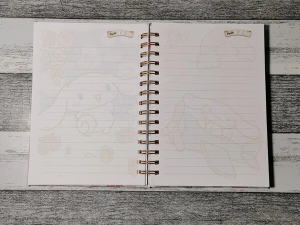 Cinnamoroll Cuaderno Holográfico Con Esquelas Anime Kawaii
