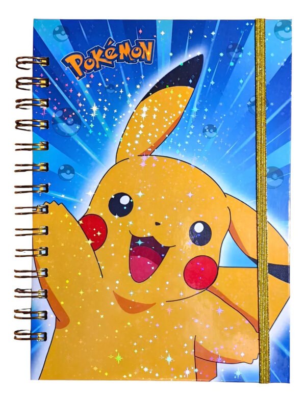 D_NQ_NP_2X_969416-MLC90965351687_082025-F Pikachu Agenda Holografica Con Esquelas Pokemon
