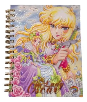 D_NQ_NP_2X_970901-MLC75818322984_042024-F Lady Oscar Cuaderno Holográfico Con Esquelas Anime Manga
