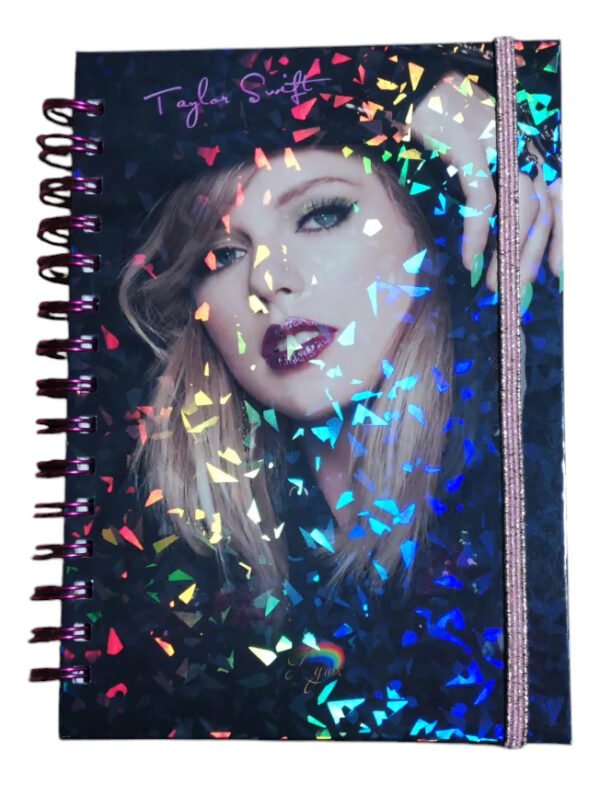 Taylor Swift Agenda Holográfica Con Tapas Duras