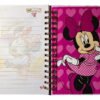 Minnie Mouse Cuaderno Holográfico Con Esquelas Y Bolsillo