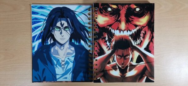 Eren Jaeger Cuaderno Holográfico Shingeki No Kyojin Anime