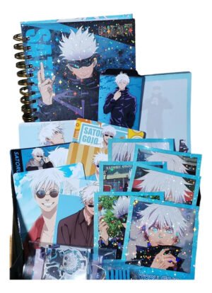 Gojo Satoru Pack Holografico Cuaderno Anime