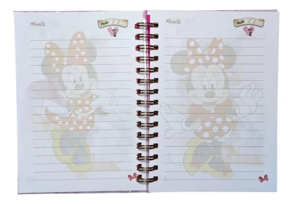 Minnie Mouse Cuaderno Holográfico Con Esquelas Y Bolsillo