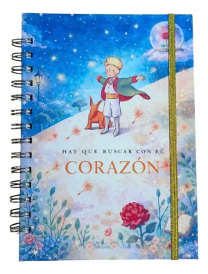 El Principito Agenda Ilustrada Tapa Dura Glitter