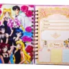 D_NQ_NP_2X_753384-MLC108440853729_032026-F Sailor Moon Agenda Glitter Elastico Con Dije Y Stickers