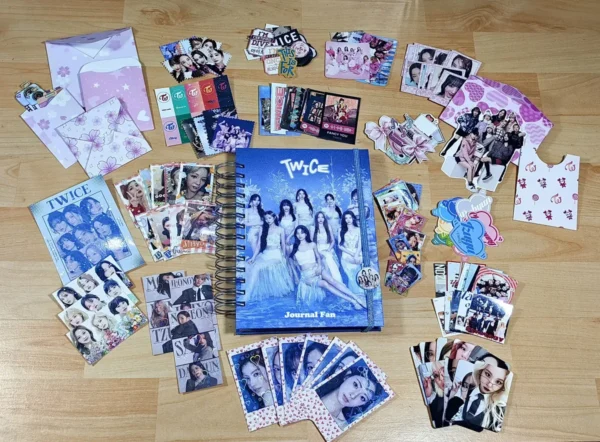 D_NQ_NP_2X_777320-MLC108113271478_032026-F Kit Agenda Twice Kpop Con 200 Stickers Journaling Scrapbook