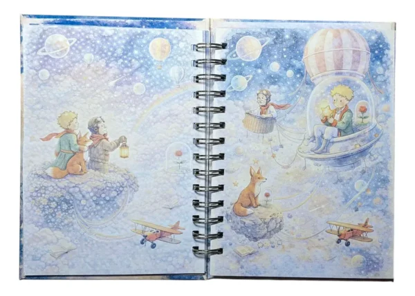 D_NQ_NP_2X_780251-MLC108265640111_032026-F El Principito Agenda Ilustrada Tapa Dura Glitter