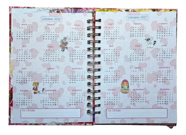 D_NQ_NP_2X_830009-MLC108264770225_032026-F Candy Candy Agenda Glitter Con Esquelas
