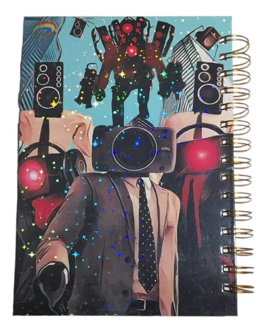 D_NQ_NP_2X_840102-MLC110062438311_042026-F Skibidi Toilet Cuaderno Holográfico A5 Tapas Duras Agenda