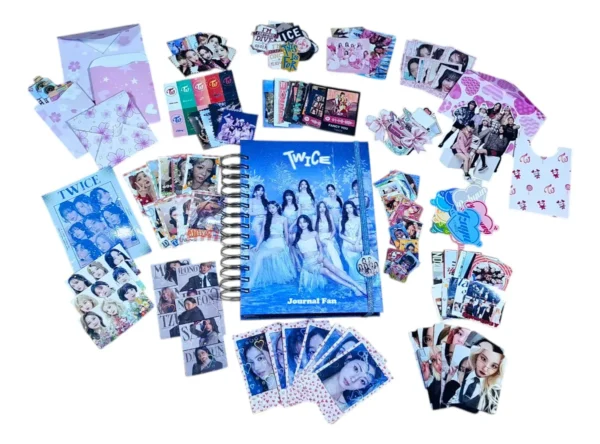 D_NQ_NP_2X_871073-MLC108110550574_032026-F Kit Agenda Twice Kpop Con 200 Stickers Journaling Scrapbook