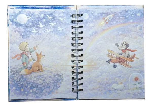 D_NQ_NP_2X_894263-MLC108265819611_032026-F El Principito Agenda Ilustrada Tapa Dura Glitter