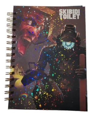 Skibidi Toilet Cuaderno Holográfico A5 Tapas Duras Agenda
